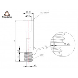 Ender3/CR10 Heatbreak Titanio Bi-Metal