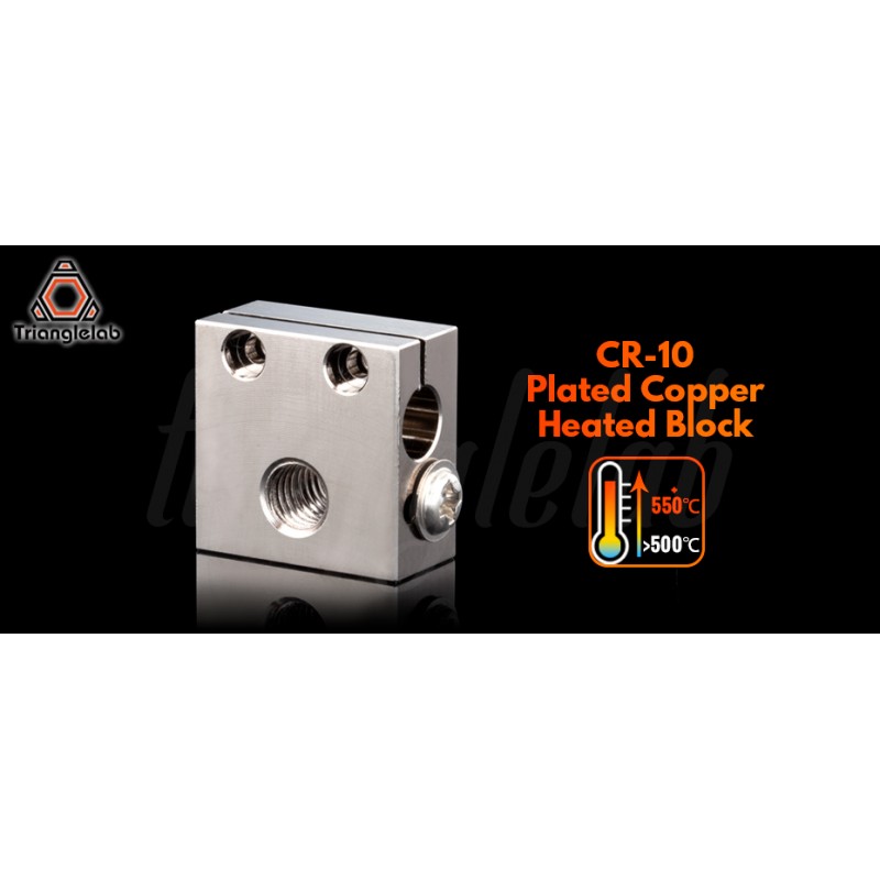 Ender3/CR10 Heatblock Plated Copper