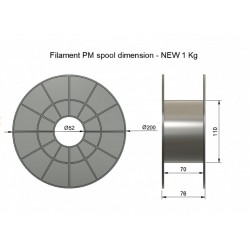 FilamentPM PETG negro 2,85 1kg