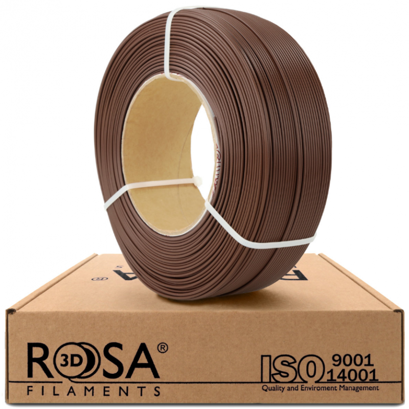 ReFill PLA Starter Chocolate Brown 1,75mm 1kg Rosa3D