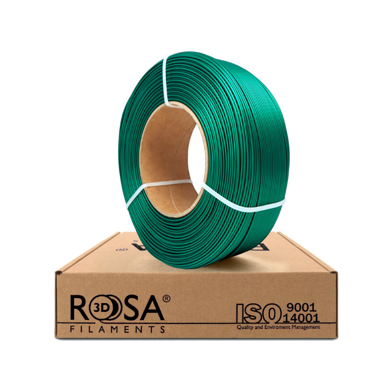 ReFill PLA Starter 1,75mm Emerald Green Satin 1kg Rosa3D