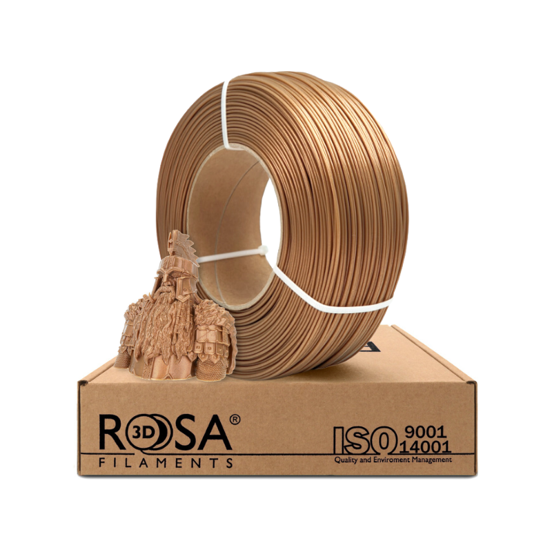 ReFill PLA Starter 1,75mm Glitter Bronze 1kg Rosa3D