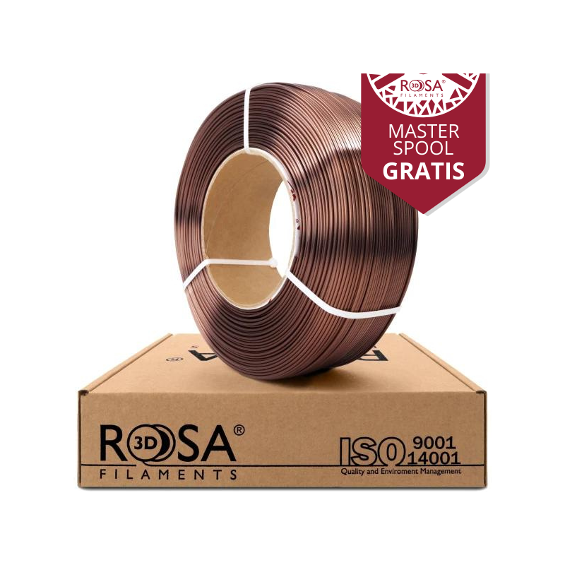 ReFill PLA-Silk 1,75mm Bronze 1kg Rosa3D
