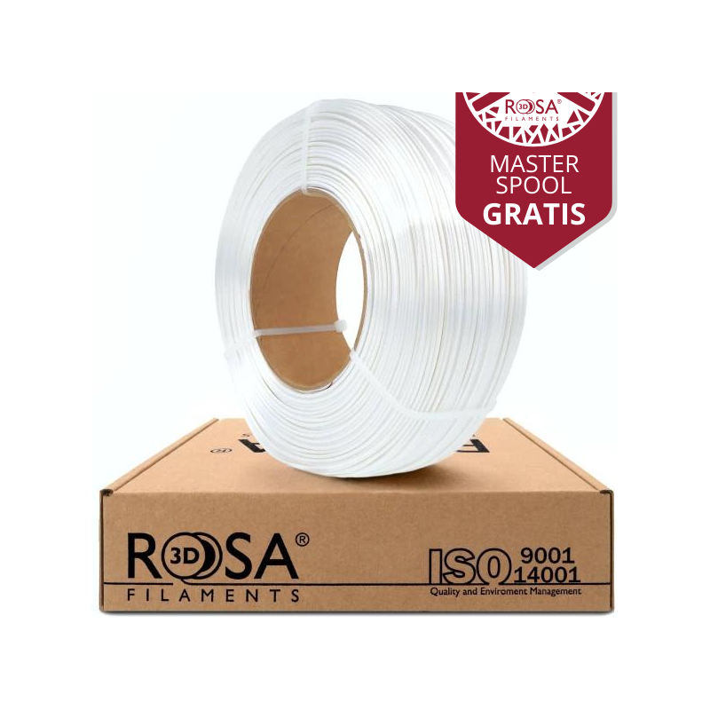 ReFill PLA-Silk 1,75mm White 1kg Rosa3D