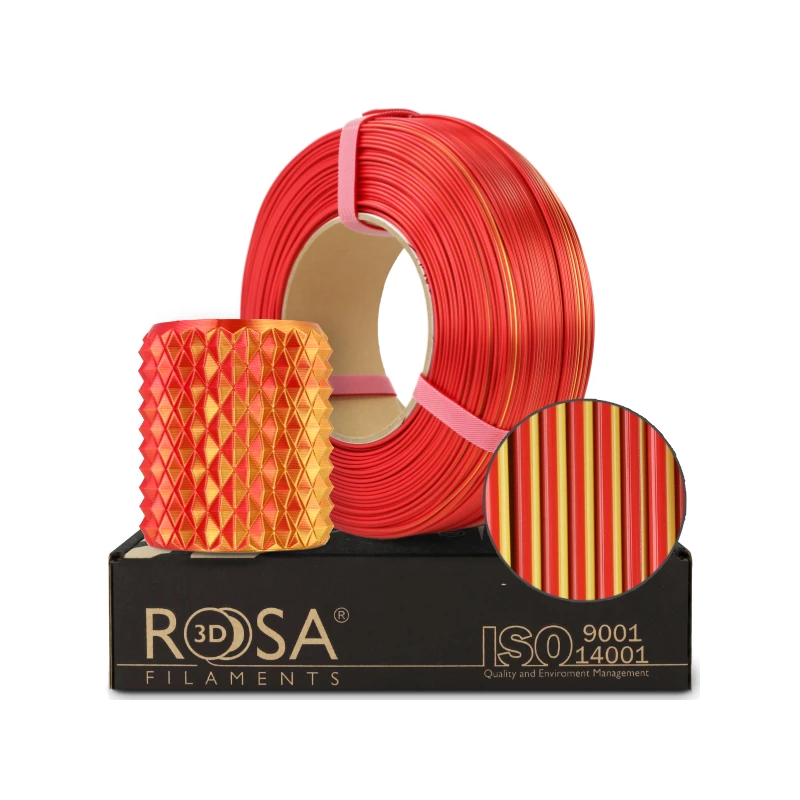 ReFill PLA Magic Silk Fire 1.75mm 1kg Rosa 3D