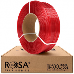 ReFill PET-G Standard hs Red Transparent 1,75mm 1kg Rosa3D