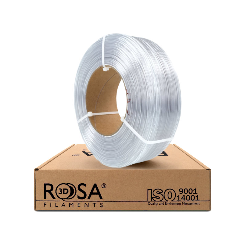 ReFill PET-G Estándar HS 1,75mm 1kg Transparente Rosa3D
