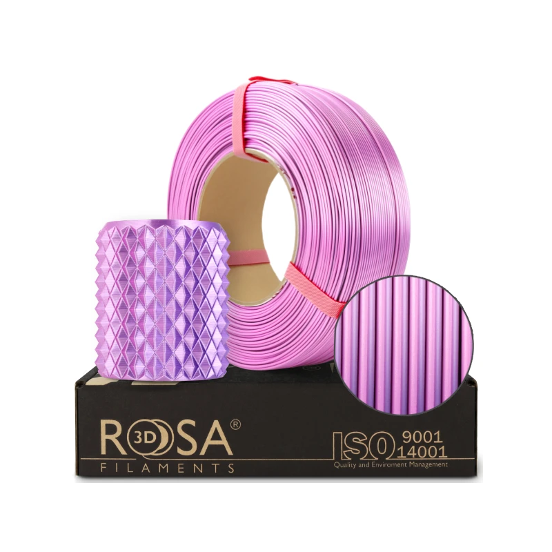 ReFill PLA Magic Silk Pink Dynamic (pink+violet) 1kg 1,75mm Rosa3D