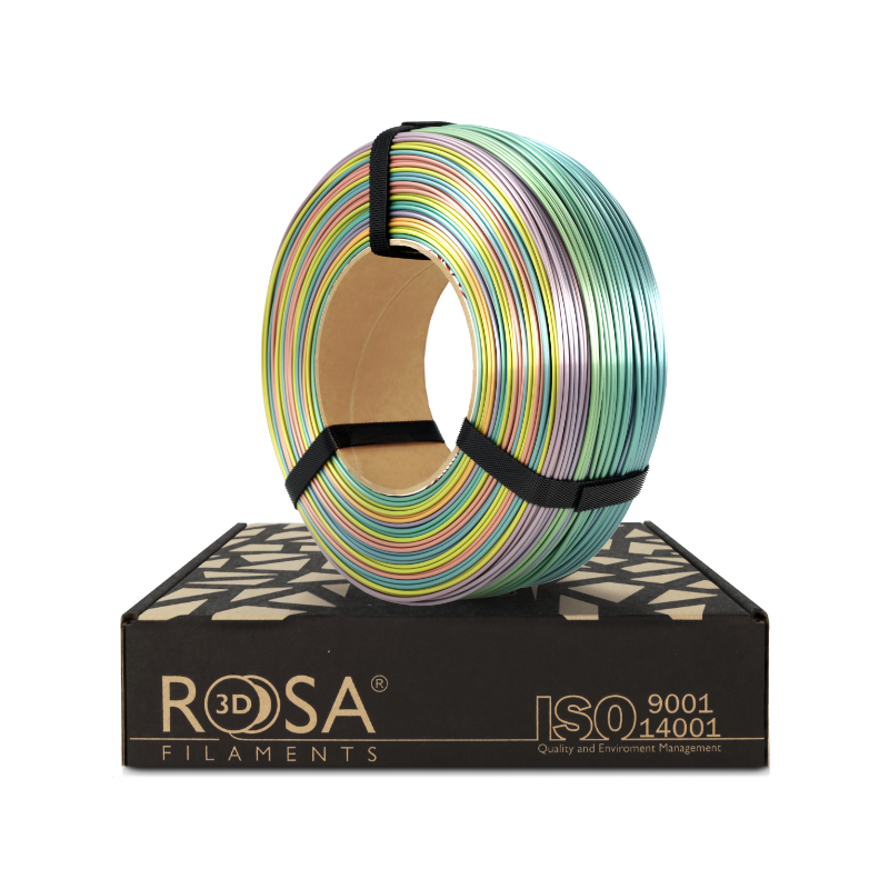 ReFill PLA Rainbow Silk 1,75mm 1kg Rosa3D