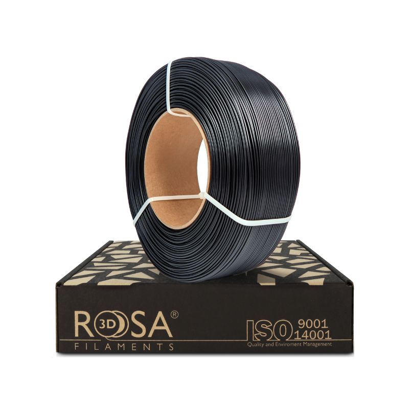 ReFill PLA High Speed Black 1,75mm 1kg Rosa3D