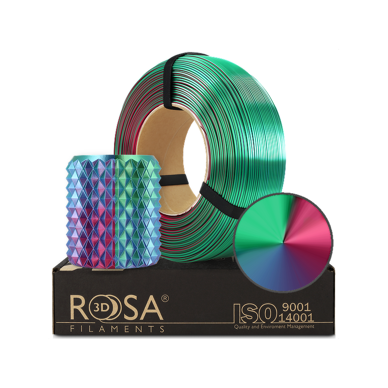 ReFill PLA Magic Silk Aurora 1,75mm 1kg Rosa3D