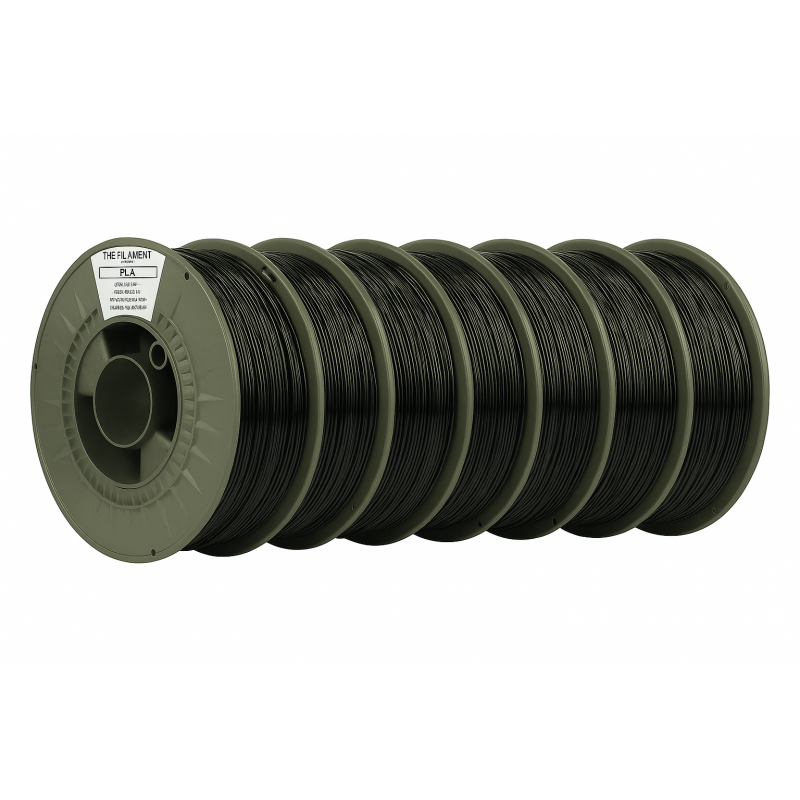 PLA Midnight Black 1Kg The Filament X5