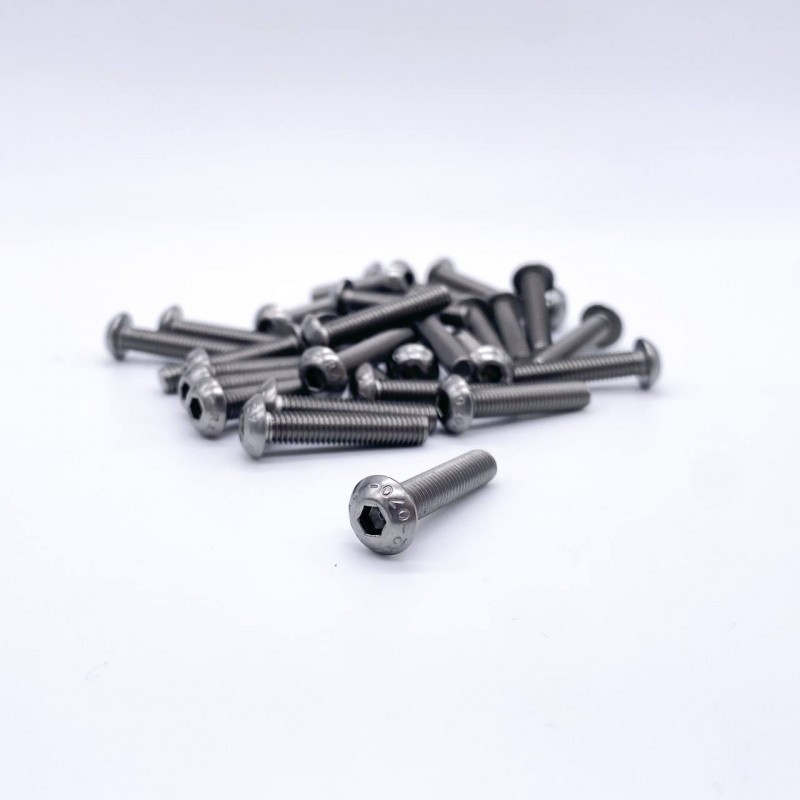 Tornillo DIN 7380 M5 cabeza gota de sebo Inoxidable (25 unds)