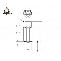 V6 HeatBreak - Titanium - Prusa MMU